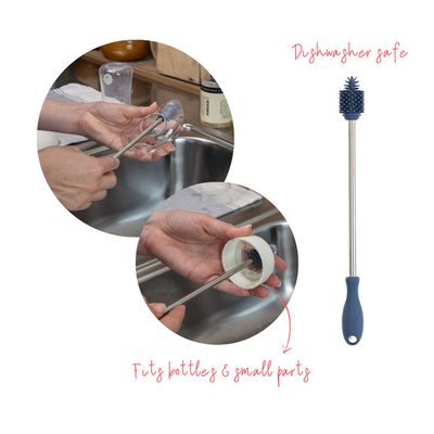 Yummy brush - Kolf- en flessenborstel Denim