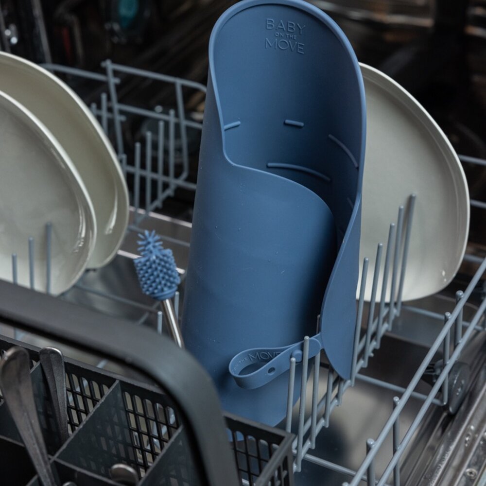 Yummy Clean Set - Afdruipmat & flessenborstel Denim