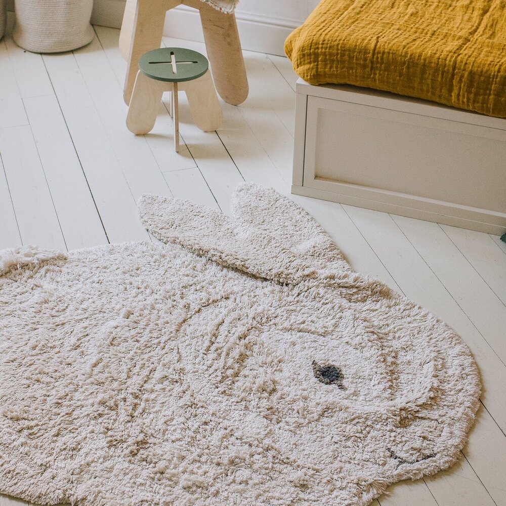 Wasbaar tapijt Animal Bunny - 130 x 135 cm