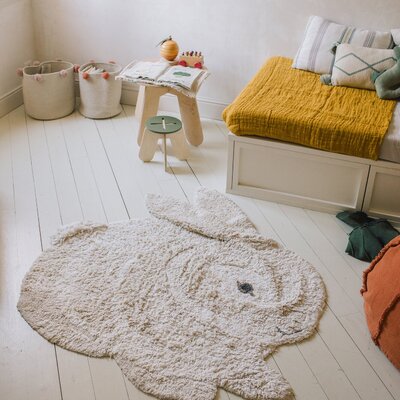 Wasbaar tapijt Animal Bunny - 130 x 135 cm