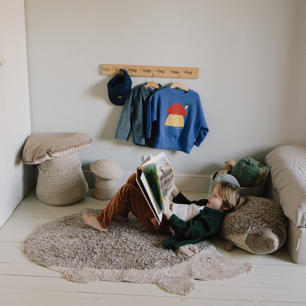 Wasbaar tapijt Animal Hedgehog - 90 x 130 cm