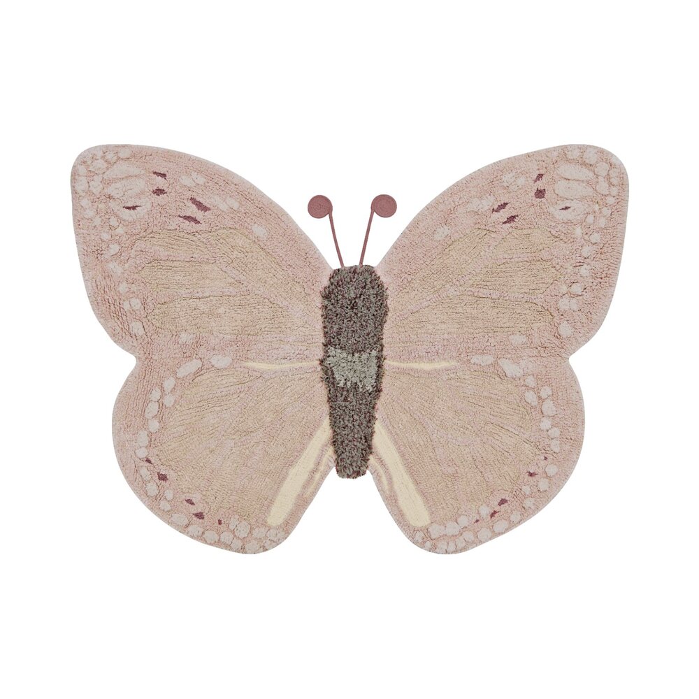 Wasbaar tapijt Animal Baby Butterfly - 90 x 120 cm