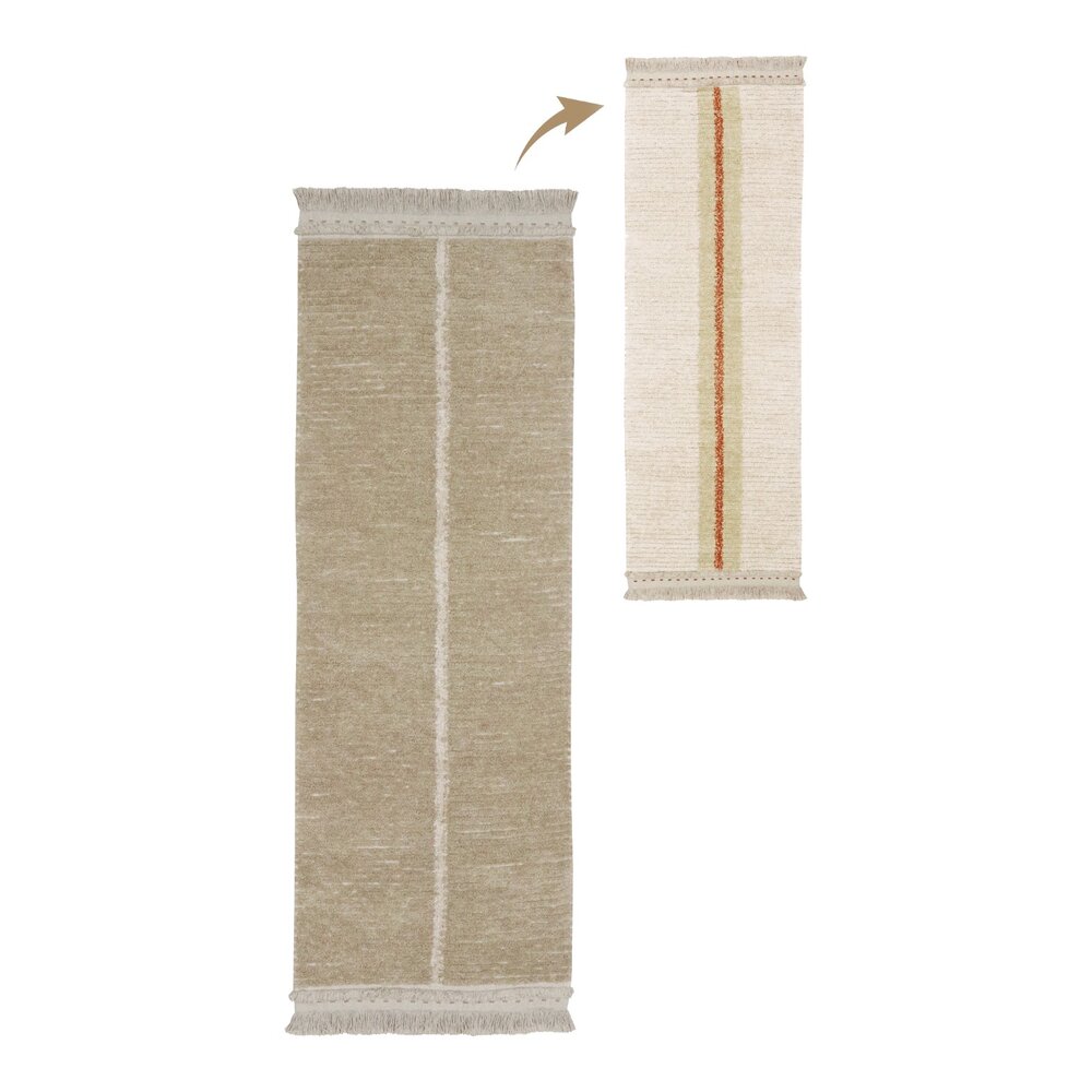 Tapijt Wasbaar - Duetto Sage 80x230 - Reversible
