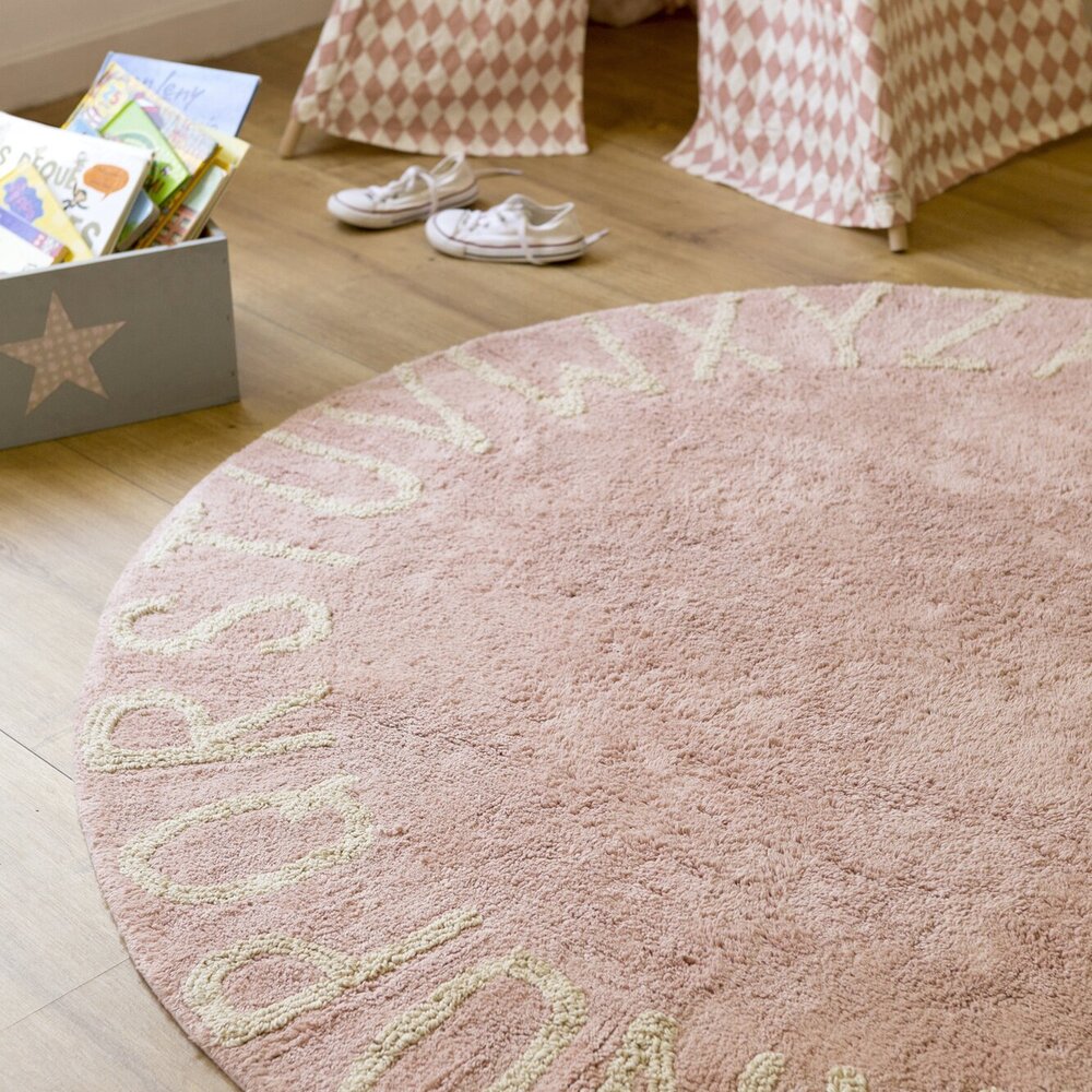 Wasbaar tapijt ABC - Ø 150 cm Vintage Nude-Natural
