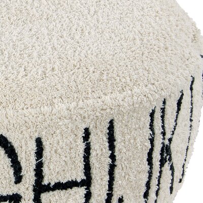 Poef ABC - 20 x 70 x 70 cm Natural - Black
