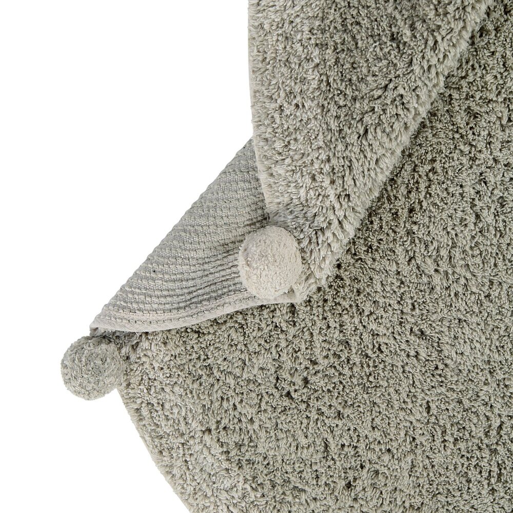 Wasbaar tapijt Bubbly natural - Ø 120 cm Olive