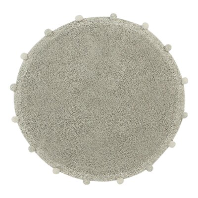 Wasbaar tapijt Bubbly natural - Ø 120 cm Olive