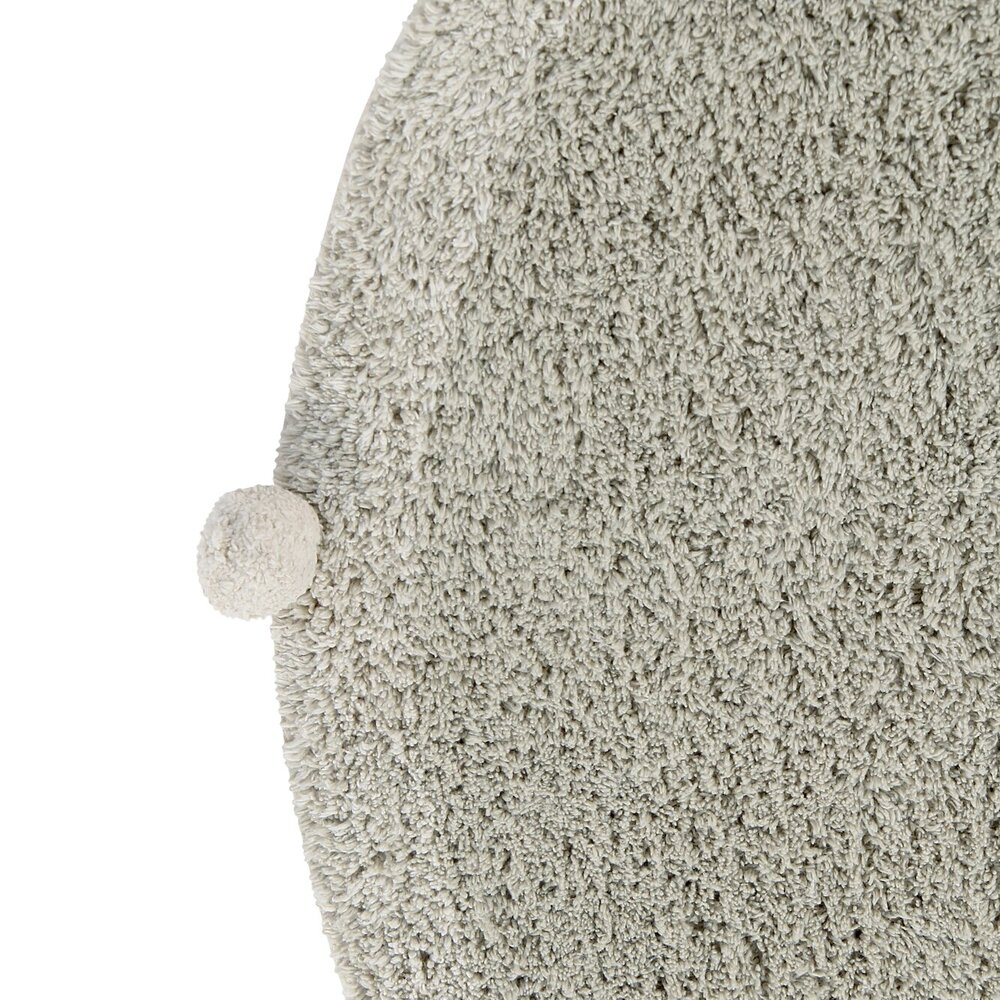 Wasbaar tapijt Bubbly natural - Ø 120 cm Olive
