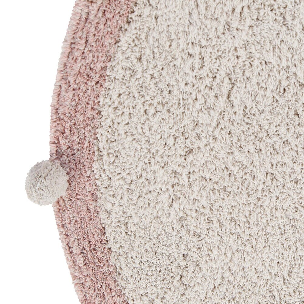 Wasbaar tapijt Bubbly natural - Ø 120 cm Vintage Nude