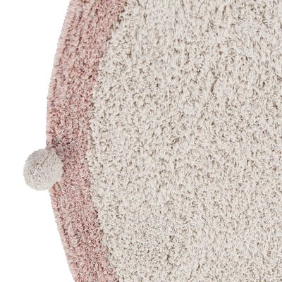 Wasbaar tapijt Bubbly natural - Ø 120 cm Vintage Nude