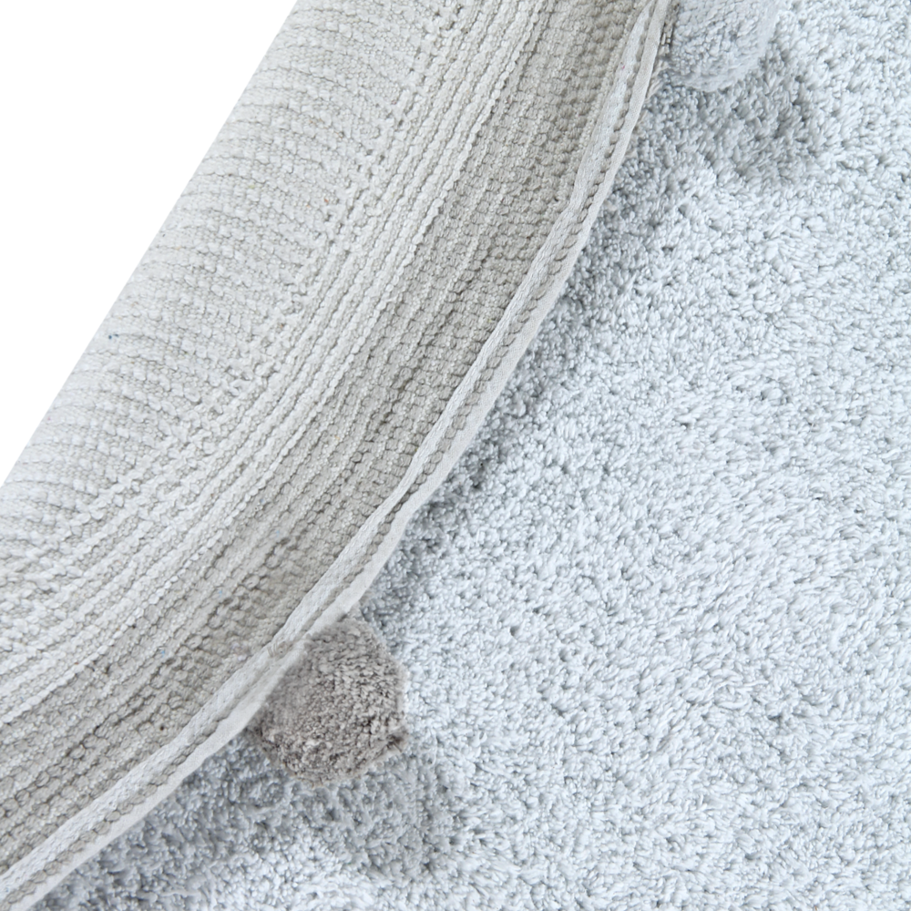 Wasbaar tapijt Bubbly - Ø 120 cm Soft blue