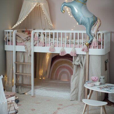 Wasbaar tapijt Bubbly natural - Ø 120 cm Vintage Nude