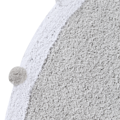 Wasbaar tapijt Bubbly - Ø 120 cm Light grey