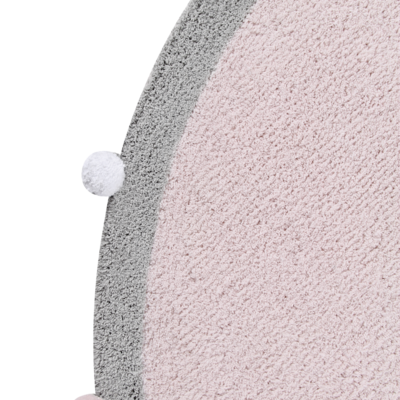 Wasbaar tapijt Bubbly - Ø 120 cm Soft pink