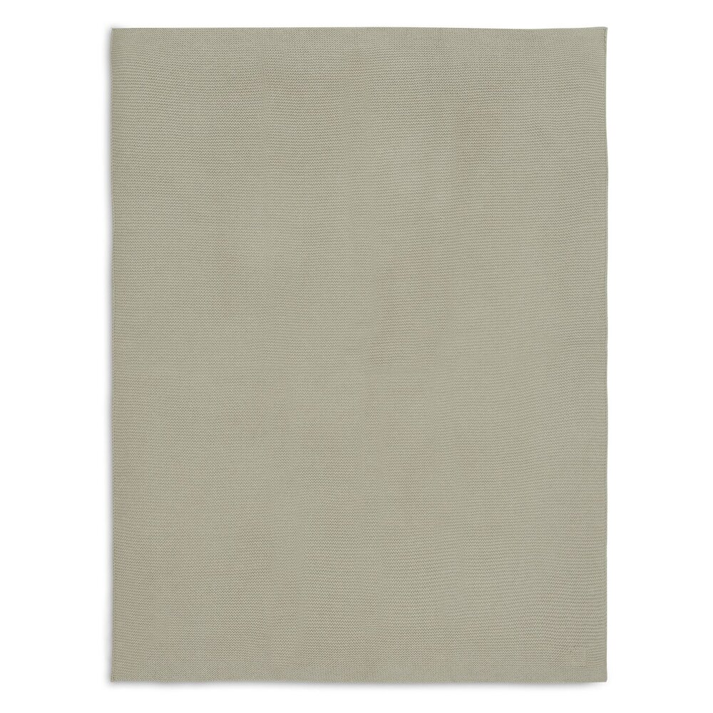 Deken Wieg 75x100cm Basic Knit Olive Green