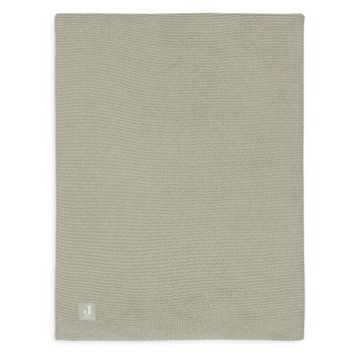 Deken Wieg 75x100cm Basic Knit Olive Green