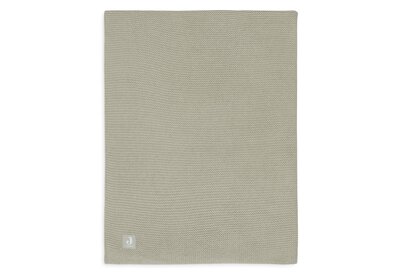 Deken Wieg 75x100cm Basic Knit Olive Green