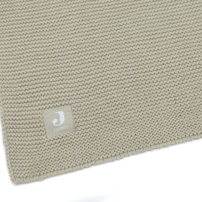 Deken Wieg 75x100cm Basic Knit Olive Green