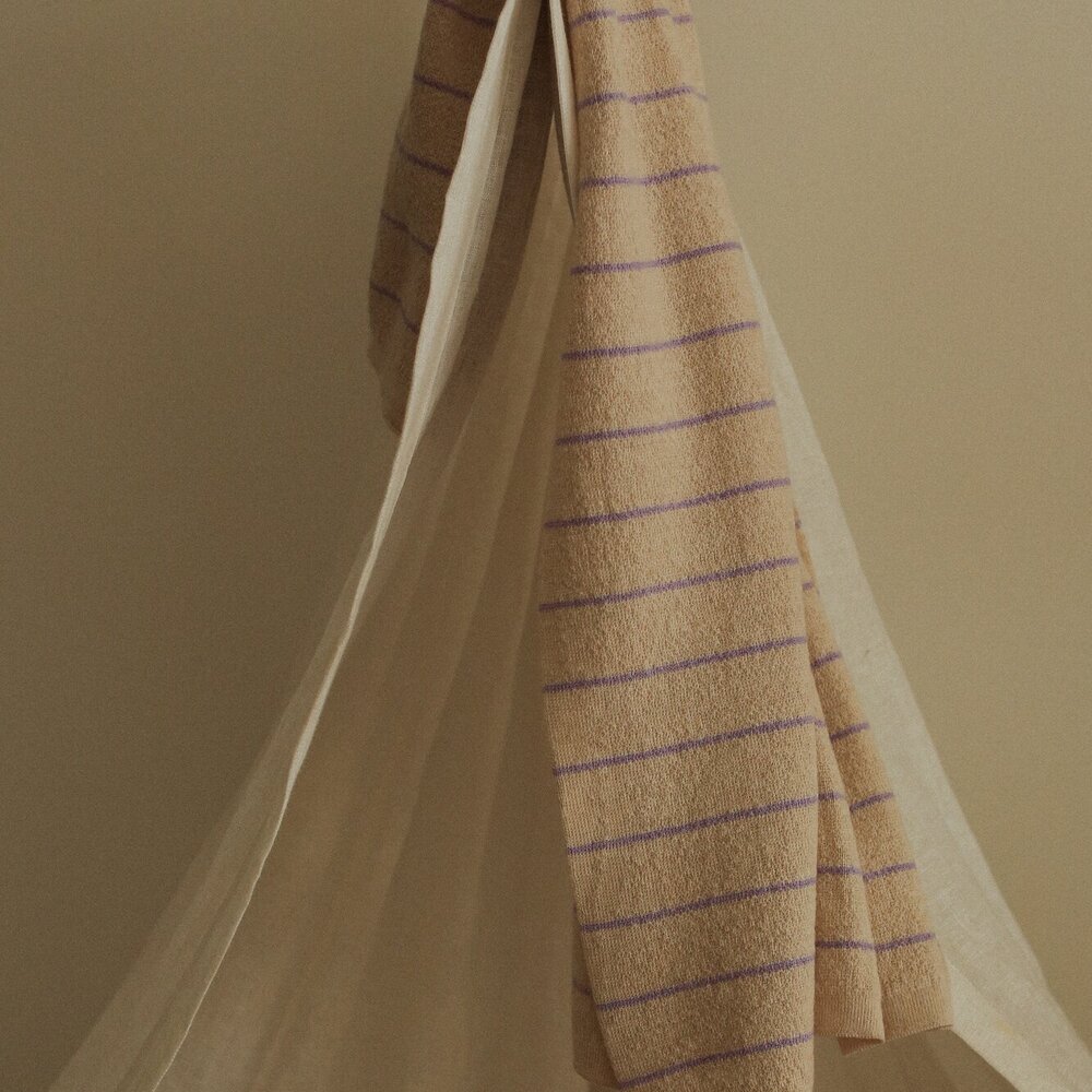 Deken Harry Cream/lilac