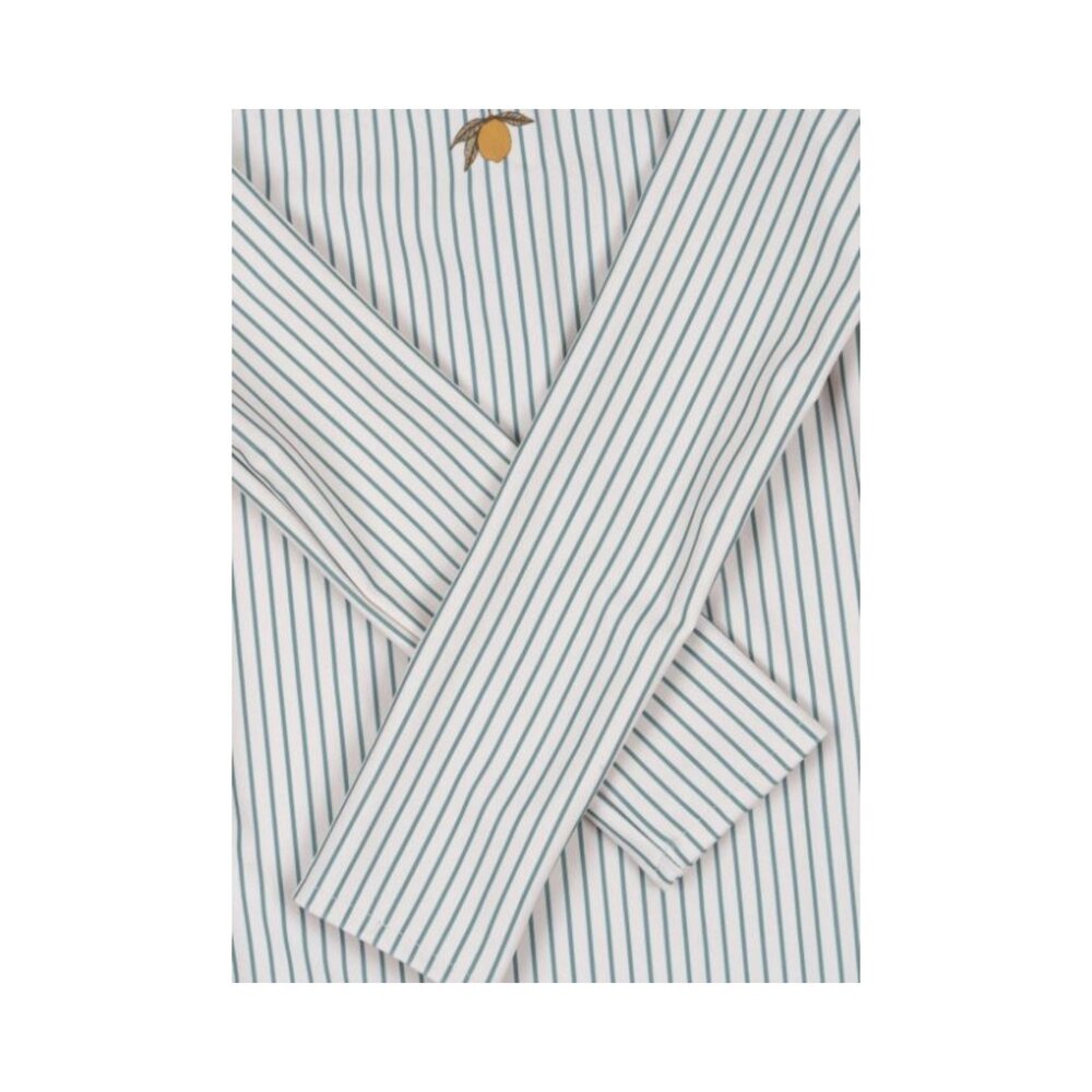 Aster badpak lange mouwen Tea stripe