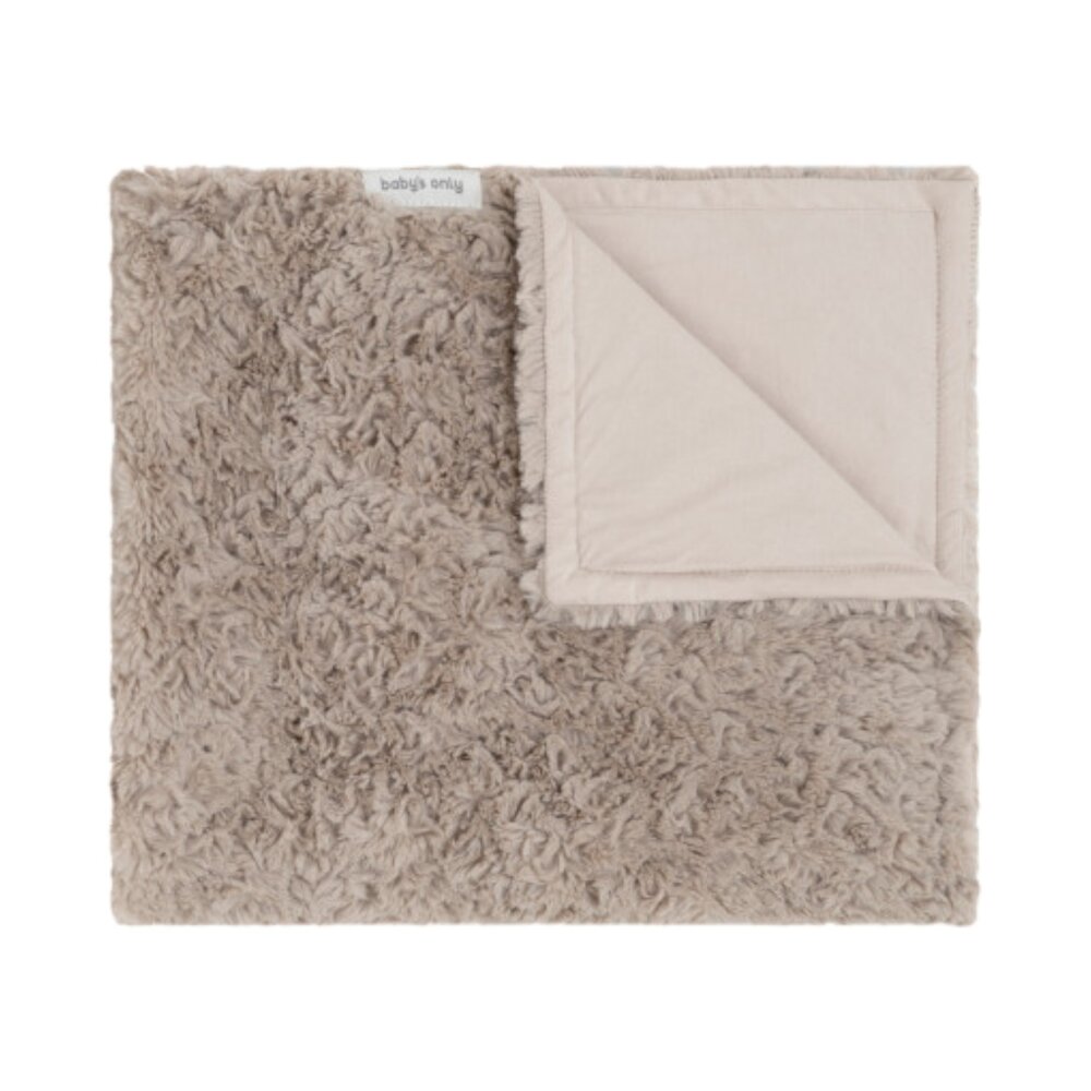 Ledikantdeken Snow taupe
