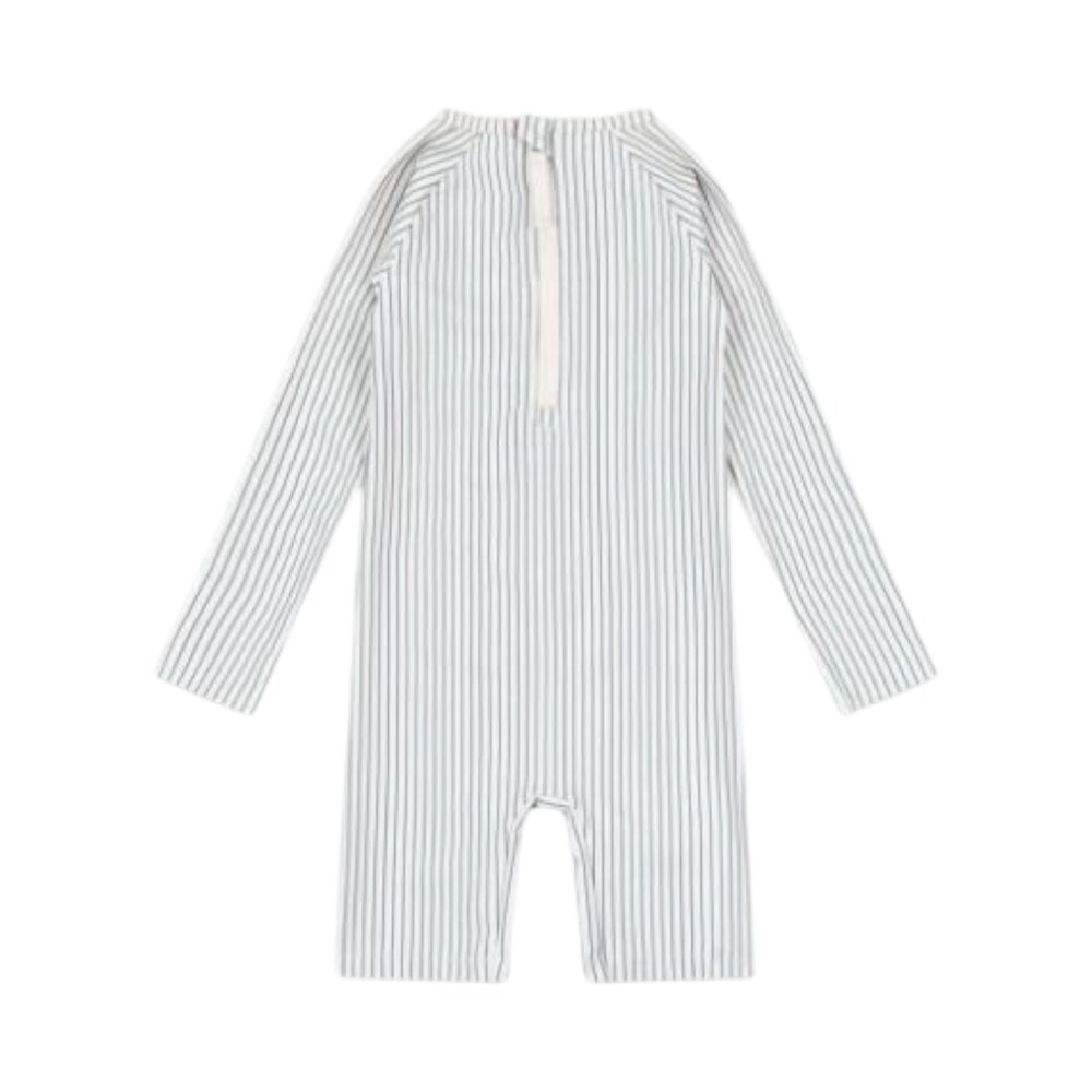 Aster badpak lange mouwen Tea stripe