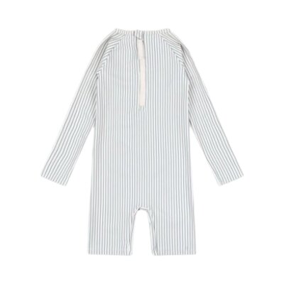 Aster badpak lange mouwen Tea stripe