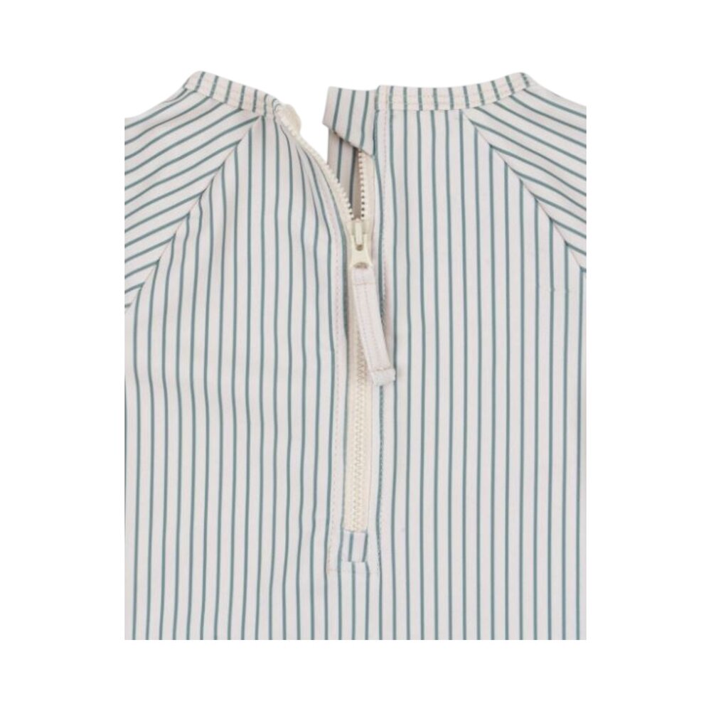 Aster badpak lange mouwen Tea stripe