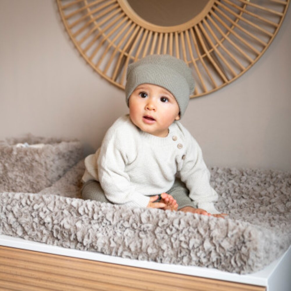 Aankleedkussenhoes Snow - 45x70 taupe
