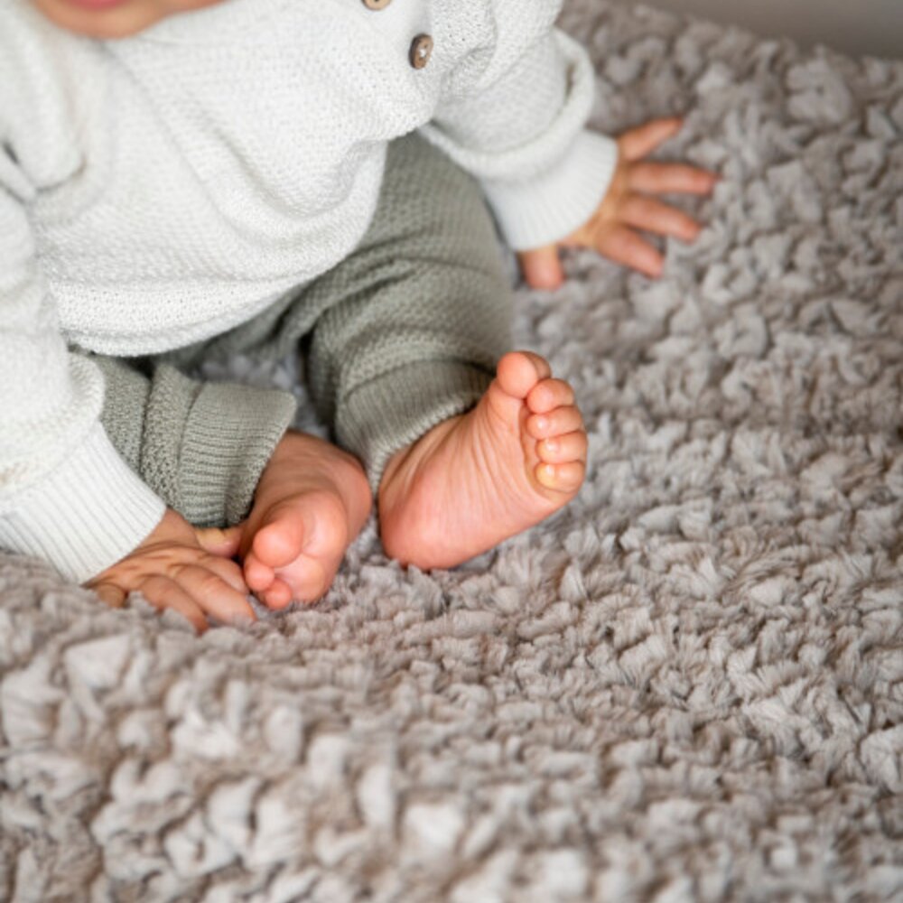 Aankleedkussenhoes Snow - 45x70 taupe