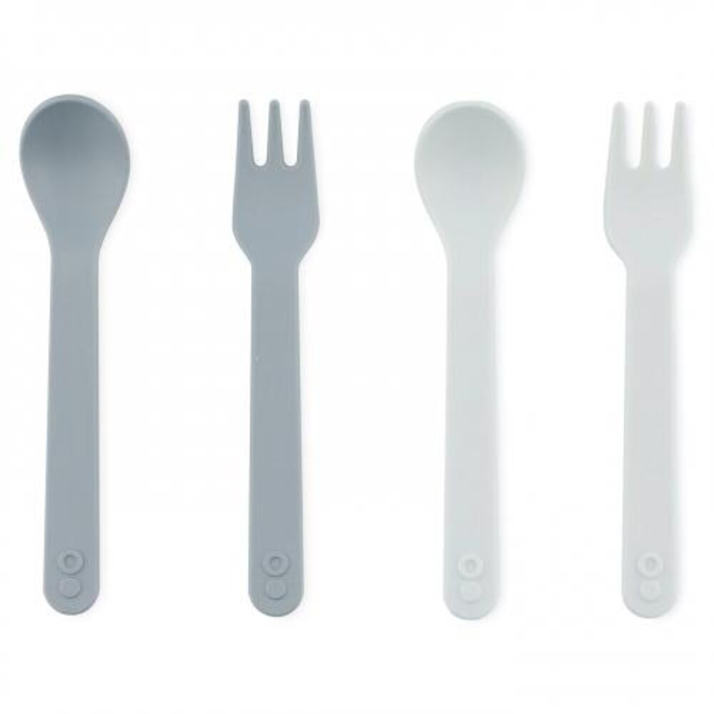 Pla lepel/vork 2-pack Petrol