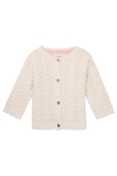 Cardigan Merritt lange mouwen Whisper White