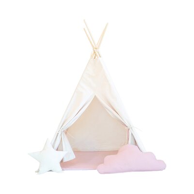 Tipi tent katoen + 2 kussens & speelmat Ice-cream