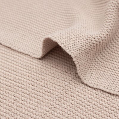 Deken Wieg 75x100cm Basic Knit Wild rose