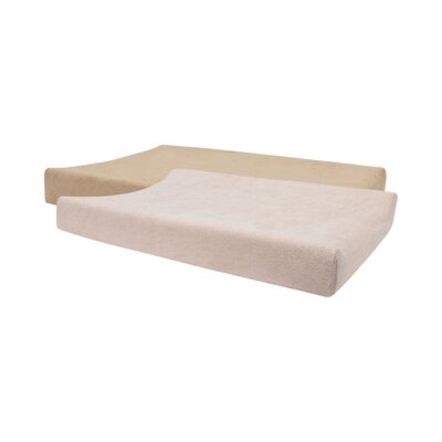 Aankleedkussenhoes Badstof 50x70cm (2pack) Wild Rose/Biscuit