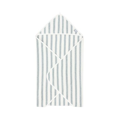Badcape 75x75cm Stripe Terry GOTS Sea Green