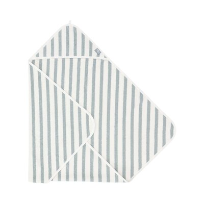 Badcape 75x75cm Stripe Terry GOTS Sea Green