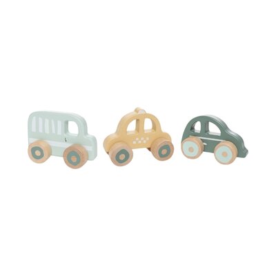 Houten auto's (3pack)