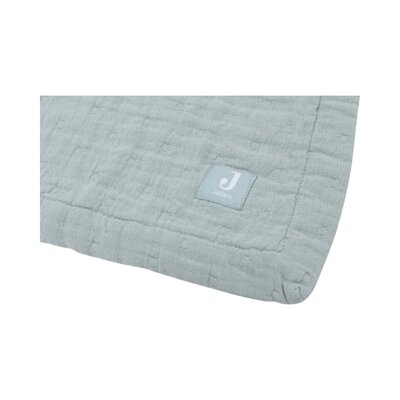 Deken Hydrofiel 75x100cm Jacquard GOTS Sea Green