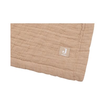 Deken Hydrofiel 75x100cm Jacquard GOTS Biscuit