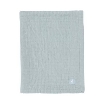Deken Hydrofiel 75x100cm Jacquard GOTS Sea Green