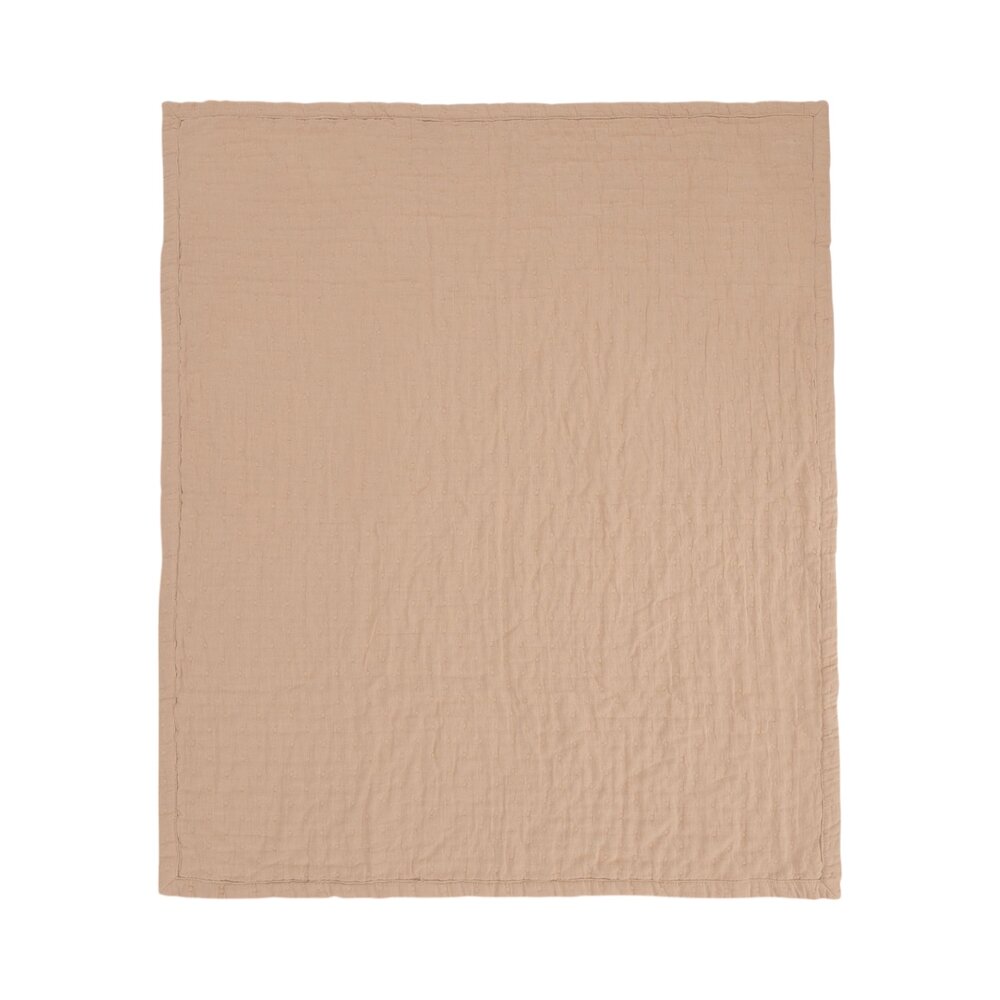 Deken Hydrofiel 75x100cm Jacquard GOTS Biscuit