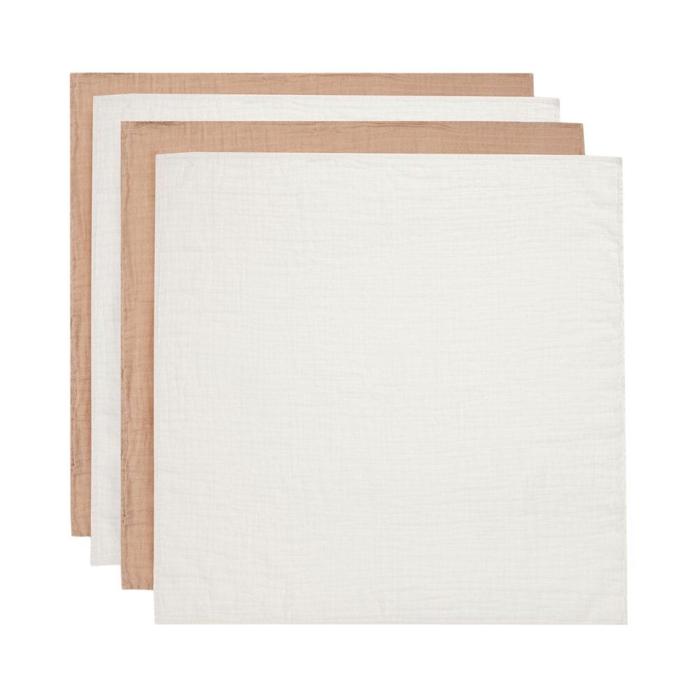 Hydrofiele Doek Small 70x70cm (4pack) Biscuit/Ivory