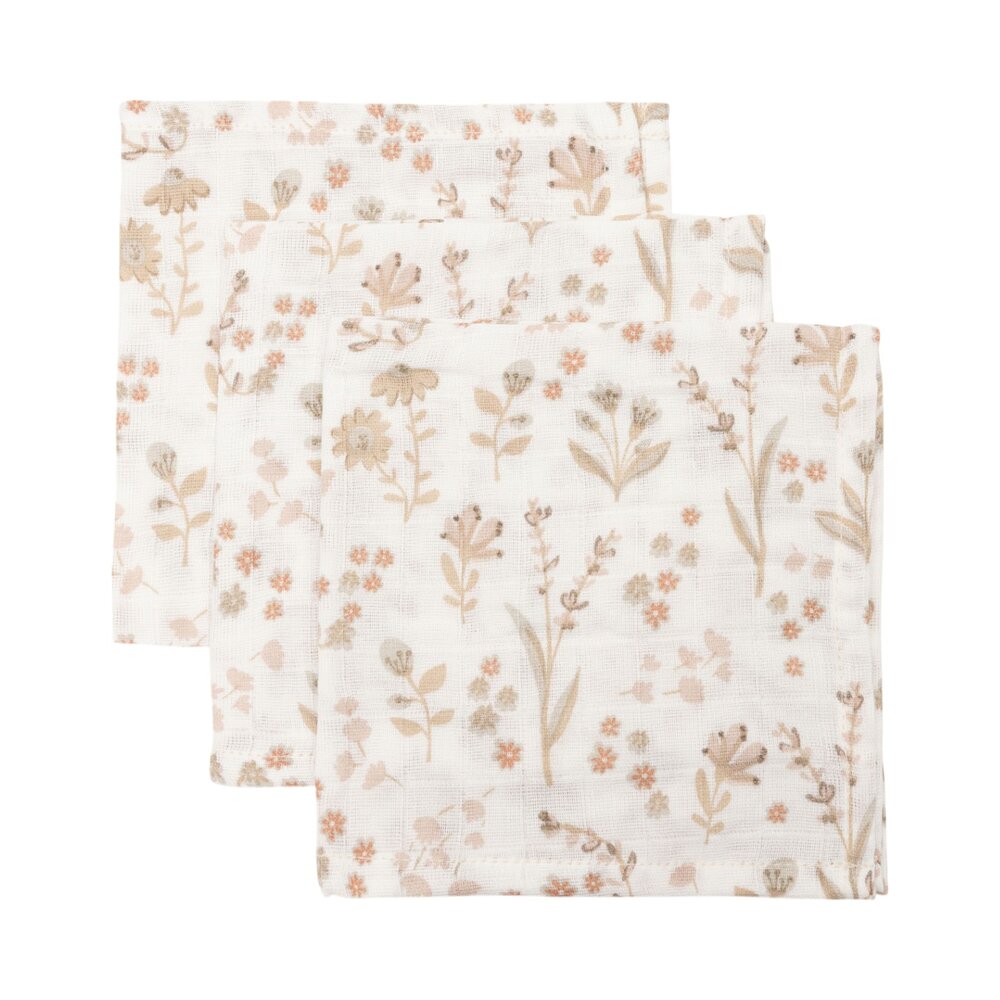 Hydrofiel Monddoekje 31x31cm (3pack) Bloomy