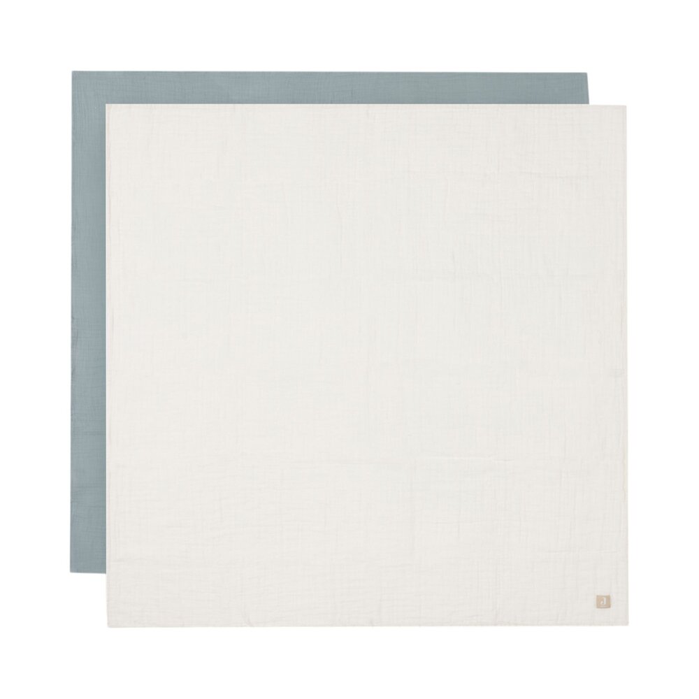 Hydrofiele Doek Large 115x115cm (2pack) Sea Green/Ivory