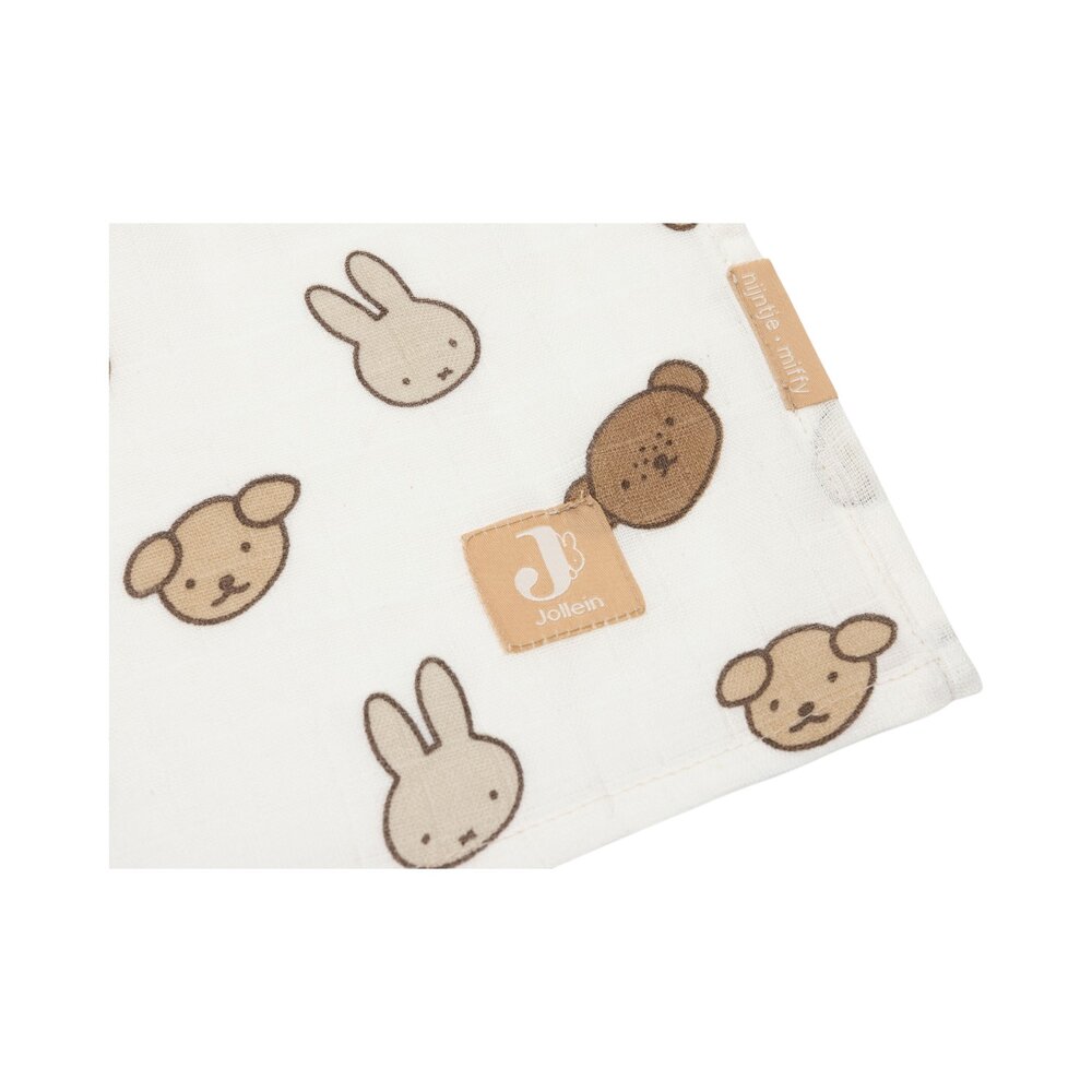 Hydrofiele Doek Large 115x115cm (2pack) Miffy and Frien