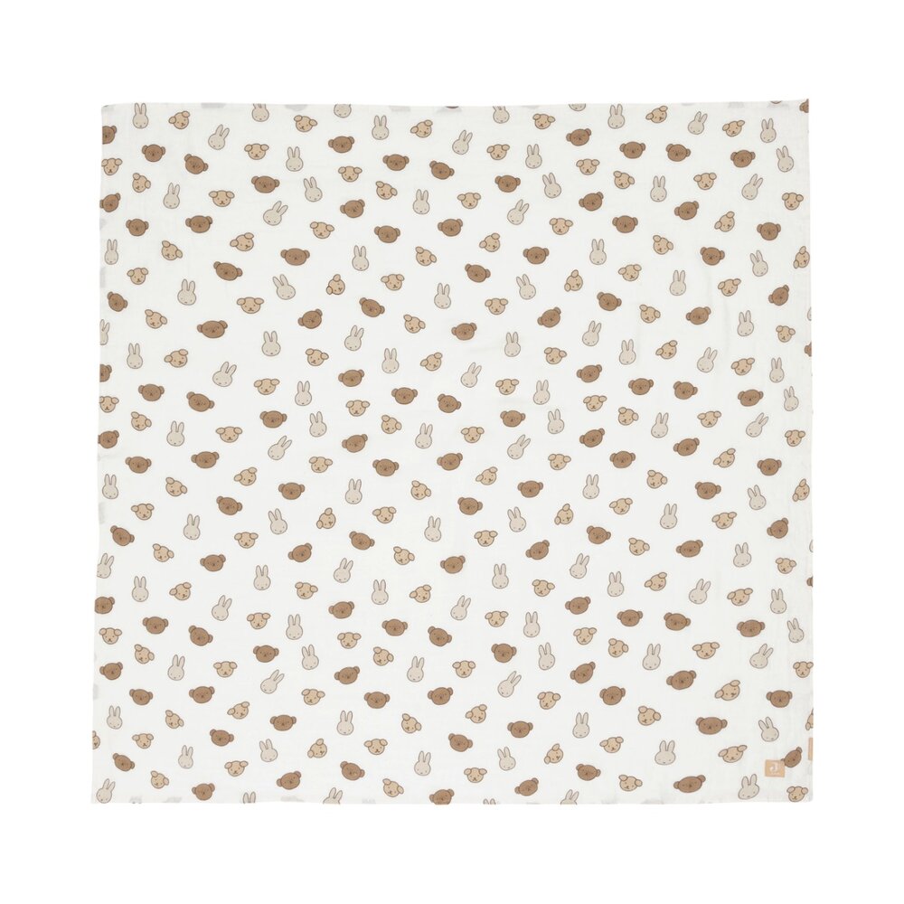 Hydrofiele Doek Large 115x115cm (2pack) Miffy and Frien
