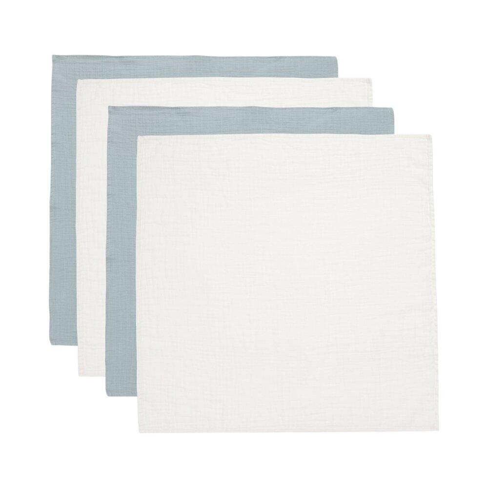 Hydrofiele Doek Small 70x70cm (4pack) Sea Green/Ivory