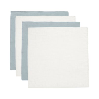Hydrofiele Doek Small 70x70cm (4pack) Sea Green/Ivory