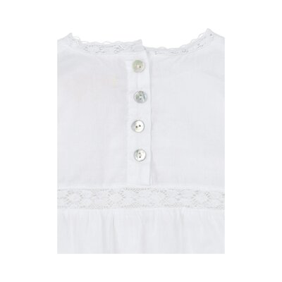 Orchid romper Gots Optic white